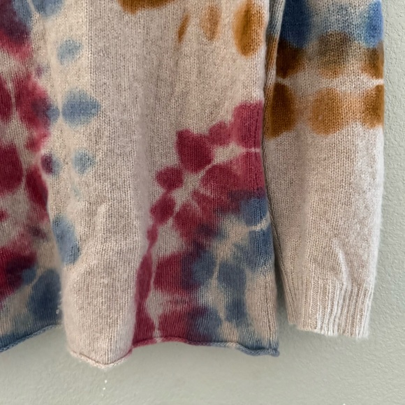 The Elder Stateman Cashmere Sweater Small Tie Dye Watercolor Luxury Designer USA - Picture 8 of 11